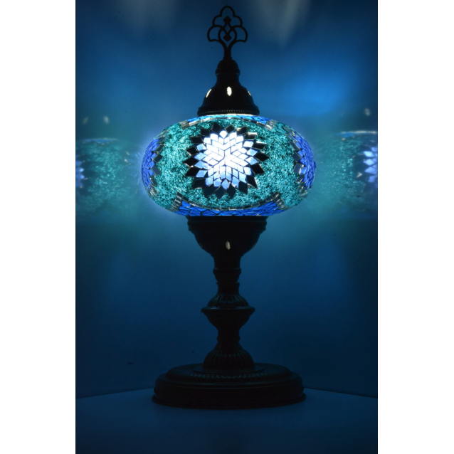 Blue mosaic best sale table lamp